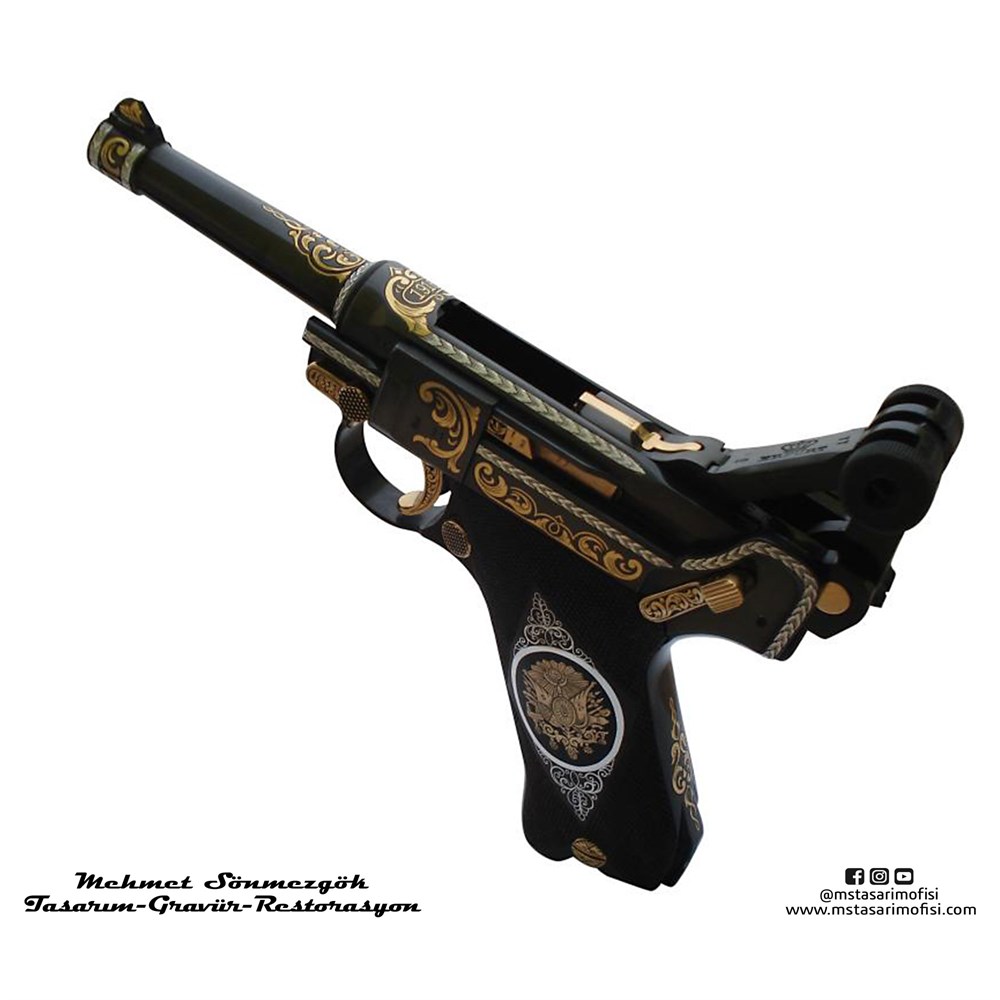 Luger P08 Gravür // Serpme Gravür Model 3