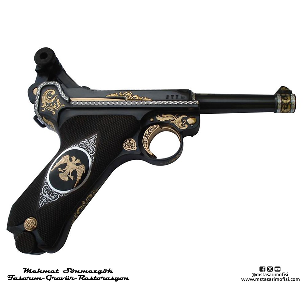 Luger P08 Gravür // Serpme Gravür Model 3