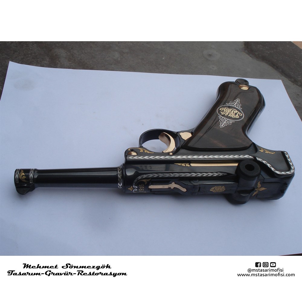 Luger P08 Gravür // Serpme Gravür Model 4