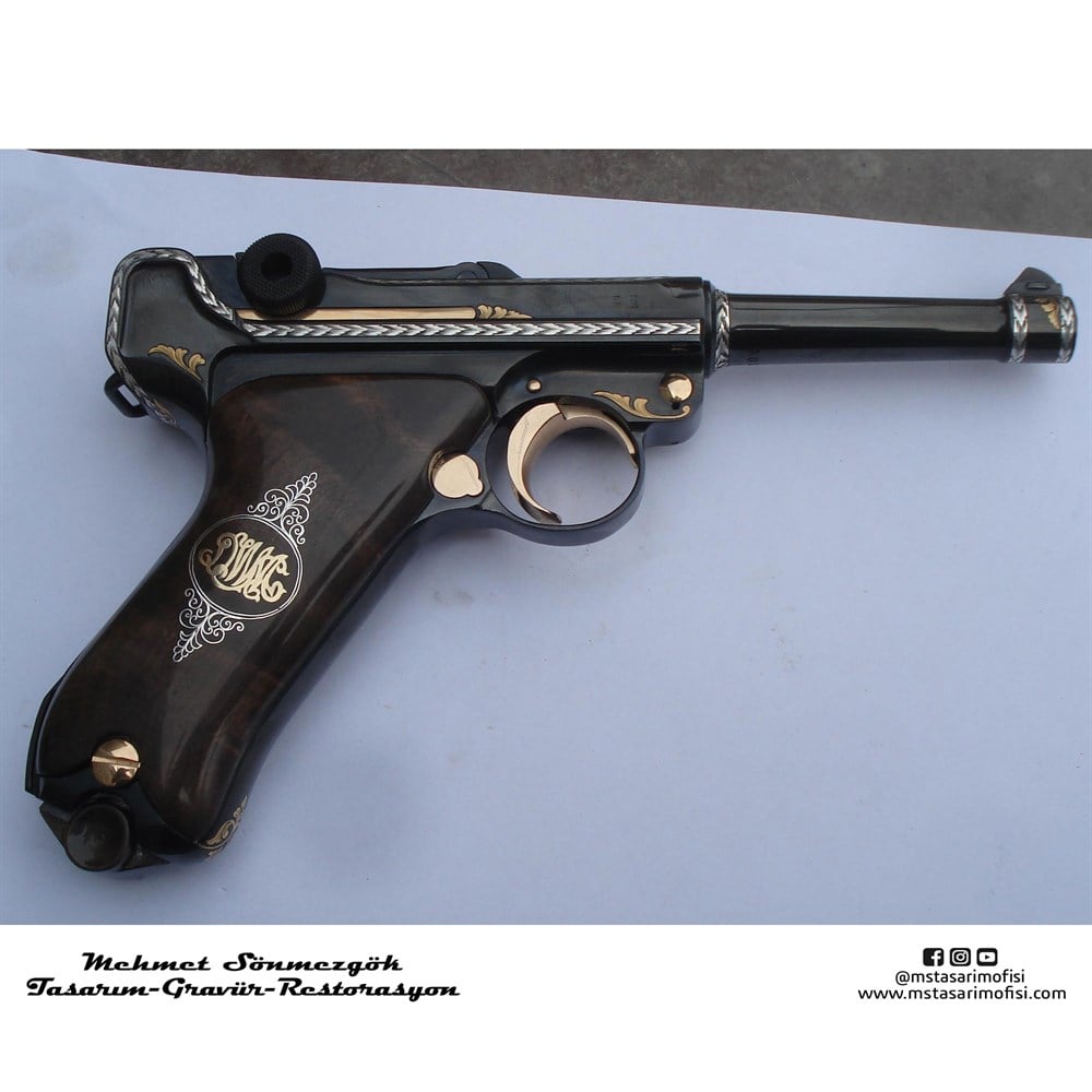 Luger P08 Gravür // Serpme Gravür Model 4