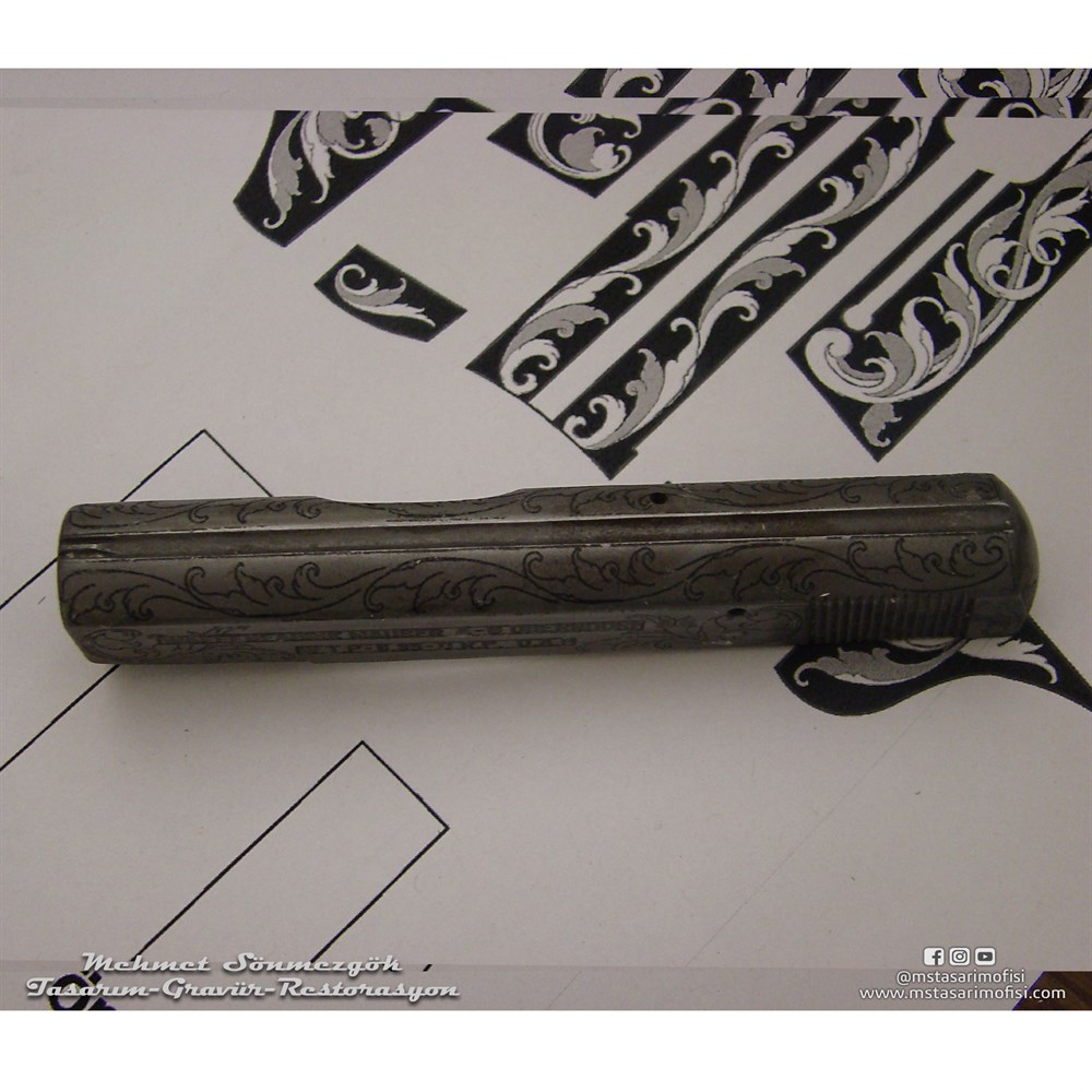 Mauser 6,35 Gravür // Altın Kakma Gravür