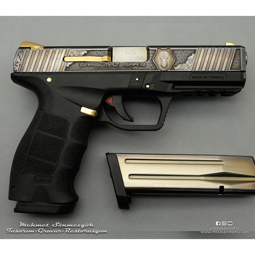 Sarsılmaz Sar9 Gravür // Kurt (3D)