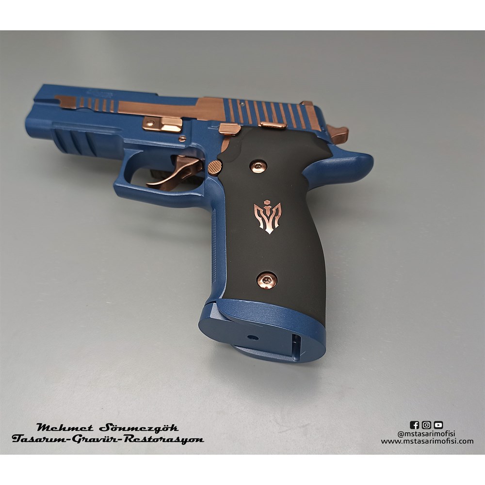 Sig Sauer P226 Elite Modifiye // Nalça Seti,Rose Titanyum Kaplama