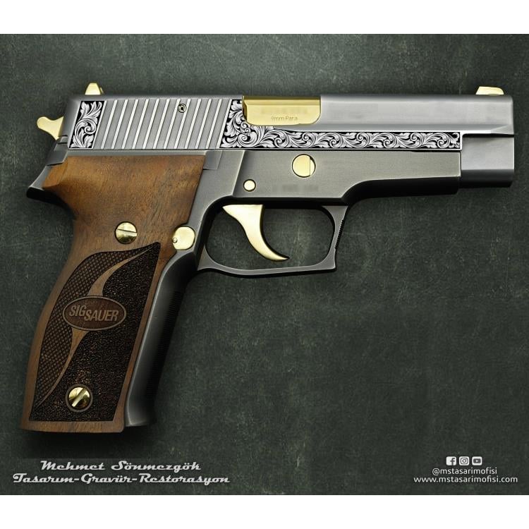 Sig Sauer P226 Gravür Çizimi_Model 1