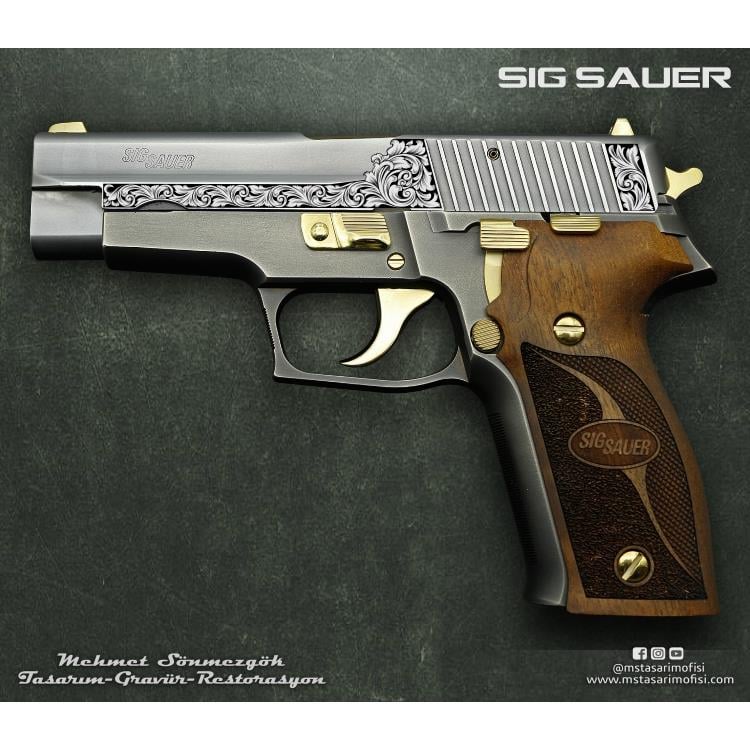 Sig Sauer P226 Gravür Çizimi_Model 1