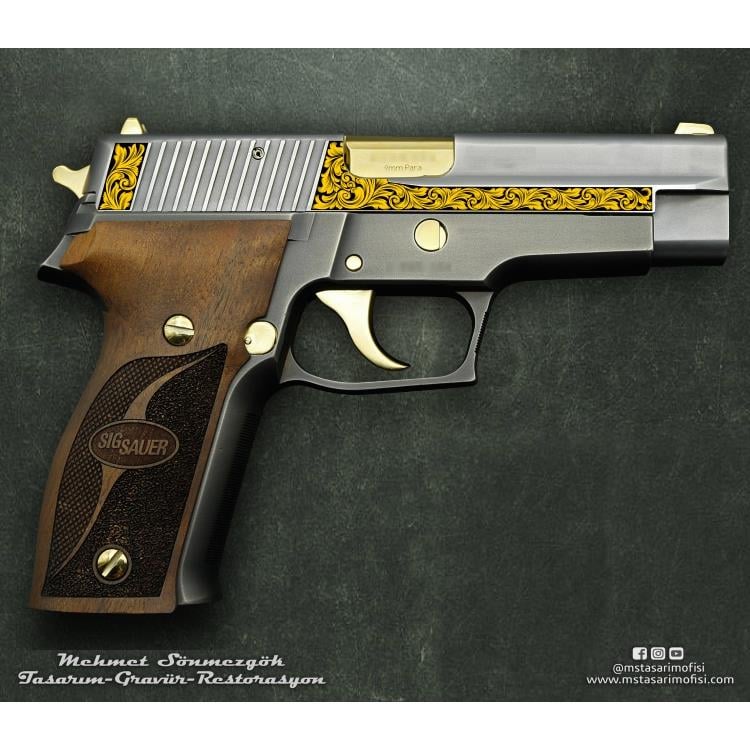 Sig Sauer P226 Gravür Çizimi_Model 1