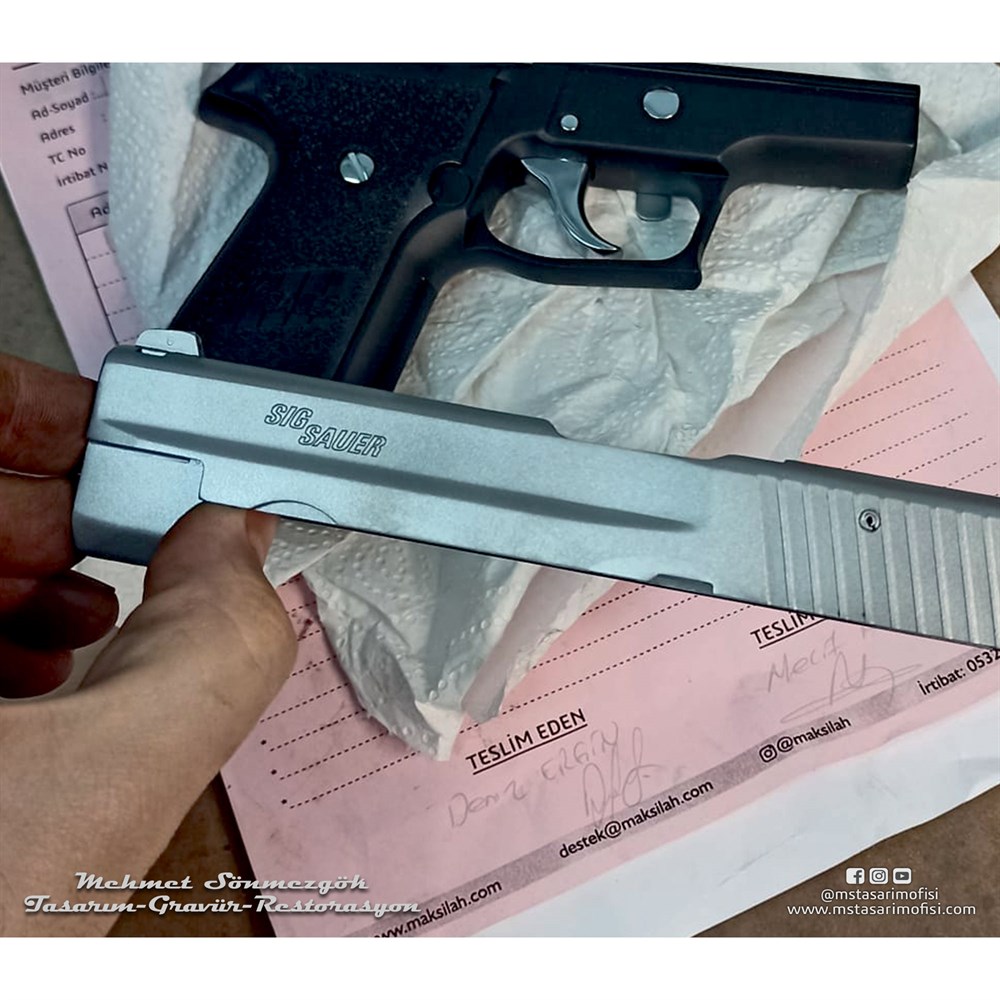 Sig Sauer P226 // Kuyruk,Çekme Kertiği Özel Modifiye