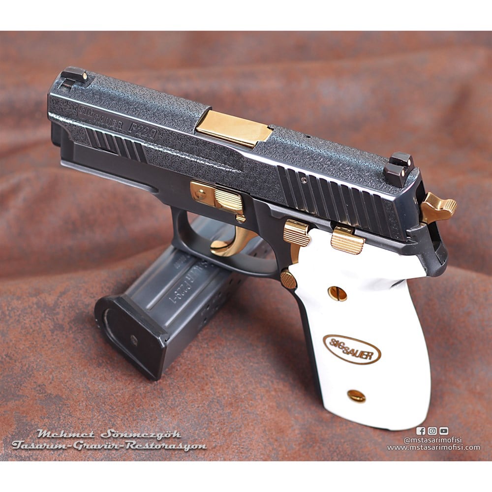 Sig Sauer P229 Gravür // English Scrooll Gravür