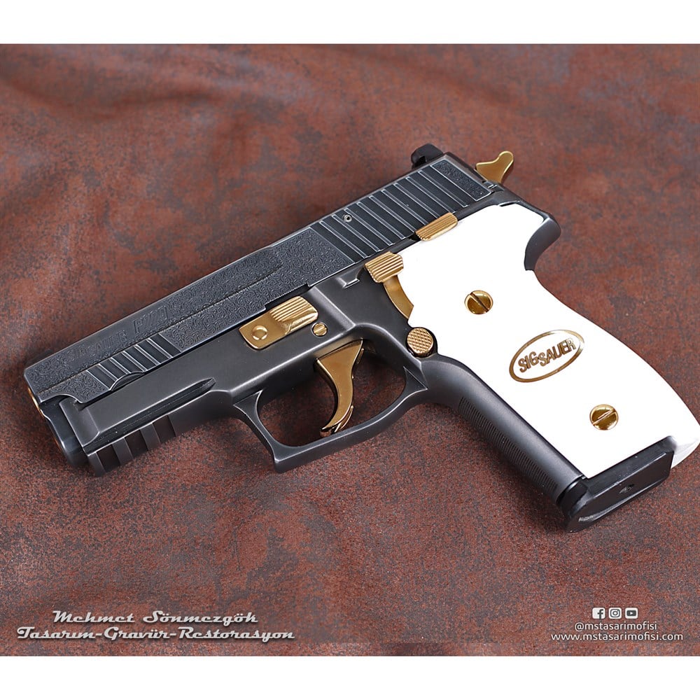 Sig Sauer P229 Gravür // English Scrooll Gravür
