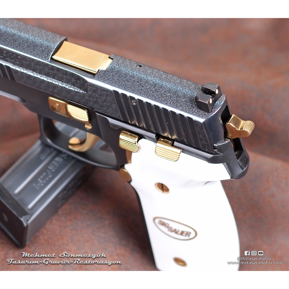 Sig Sauer P229 Gravür // English Scrooll Gravür