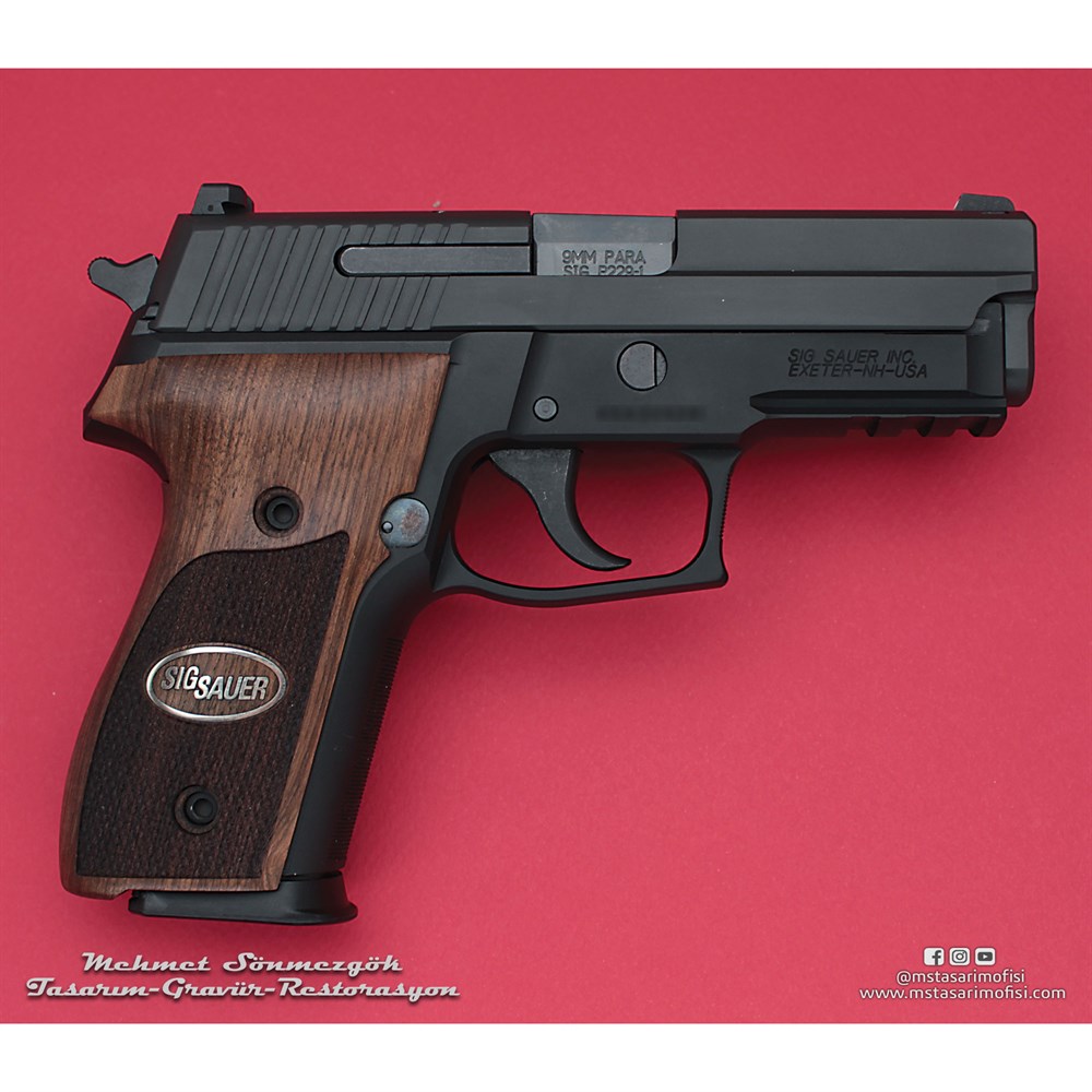 Sig Sauer P229 Kaplama // Siyah Krom,Parçalar Siyah