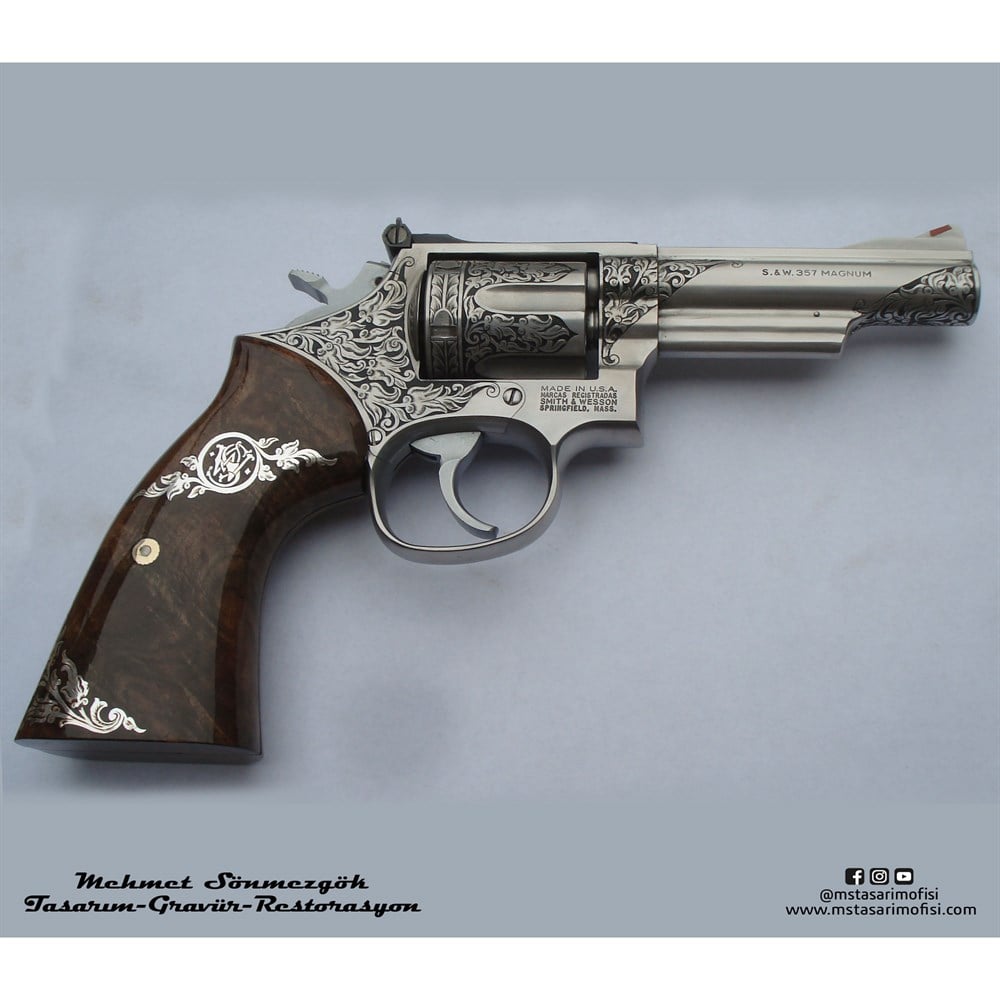 Smith & Wesson 357 Gravür // Klasik Oyma Gravür