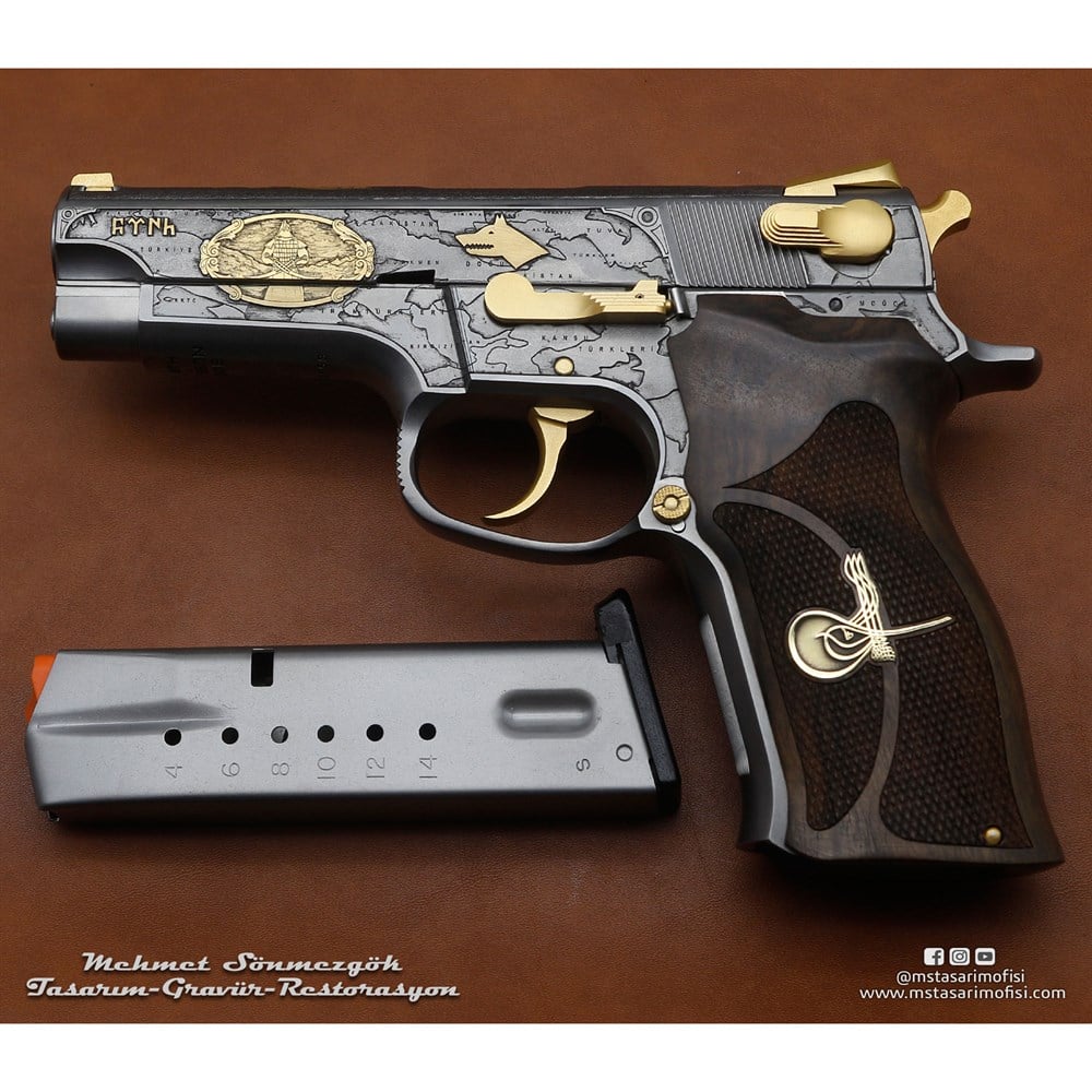 Smith & Wesson 5906 Gravür // Büyük Turan Devleti (2016 Versiyonu)