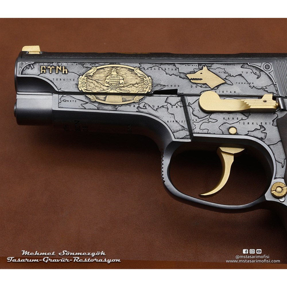 Smith & Wesson 5906 Gravür // Büyük Turan Devleti (2016 Versiyonu)