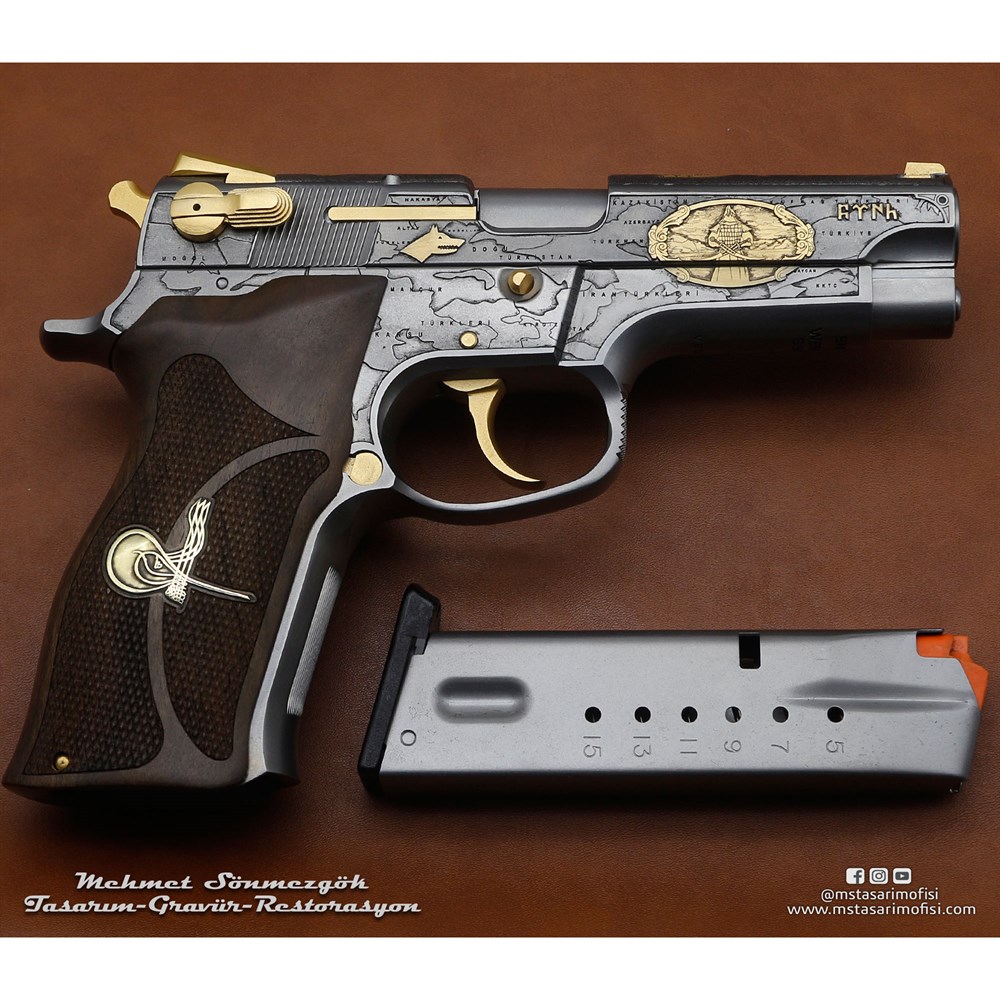 Smith & Wesson 5906 Gravür // Büyük Turan Devleti (2016 Versiyonu)