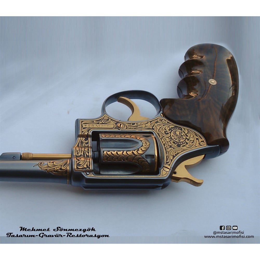 Smith & Wesson Rewolver Gravür // Klasik Oyma Gravür