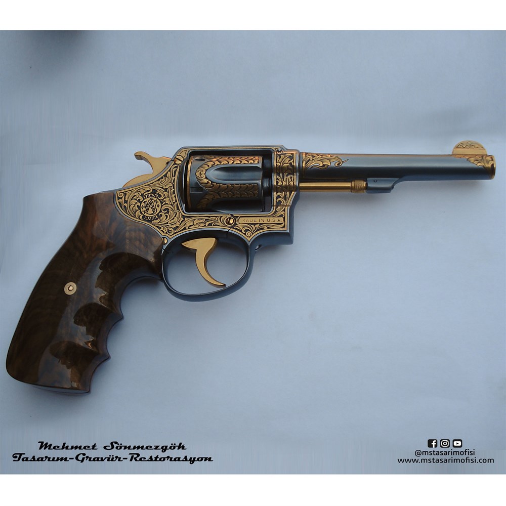 Smith & Wesson Rewolver Gravür // Klasik Oyma Gravür