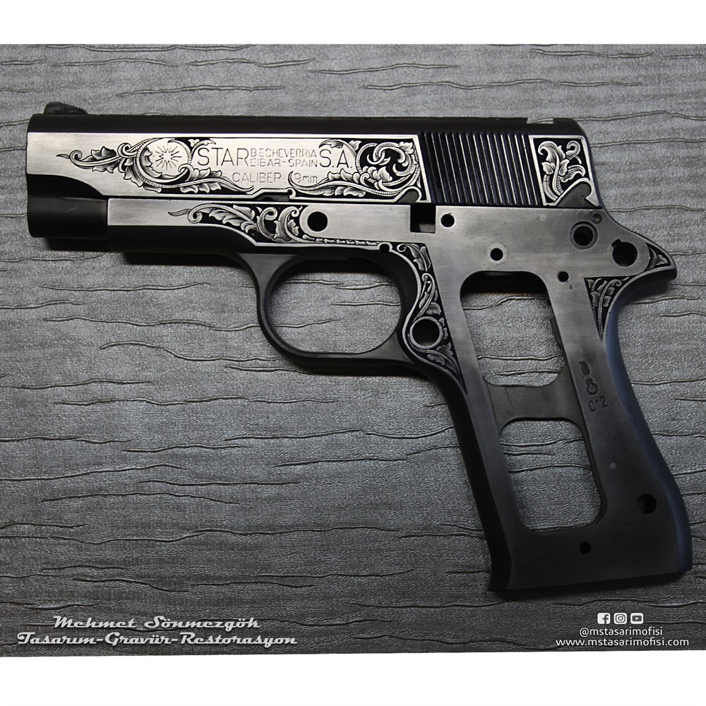 Star 9mm Gravür // Yanaklar Gravür
