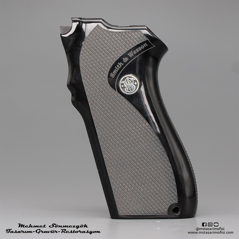 S&W 5904-5906 Kabze // Siyah Pleksi,Baklava Desen