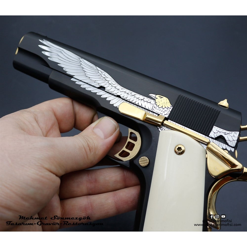 Tisaş 1911 Gravür // Amerikan Kartal (Detaylı Model 1)