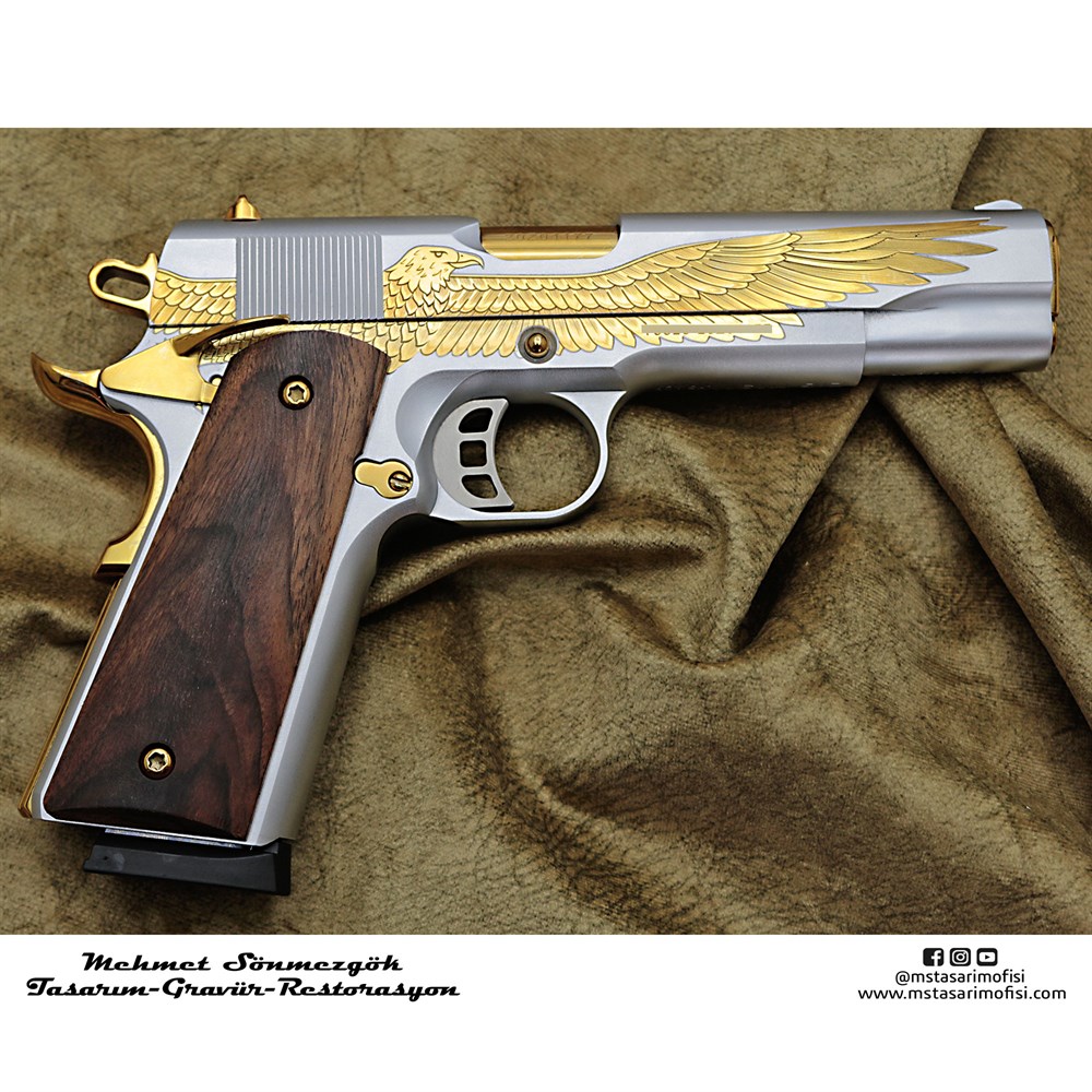 Tisaş 1911 Gravür // Amerikan Kartal (Detaylı Model 3)