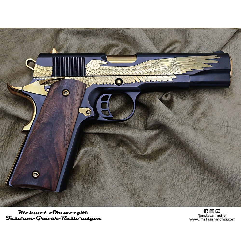 Tisaş 1911 Gravür // Amerikan Kartal (Detaylı Model 4)