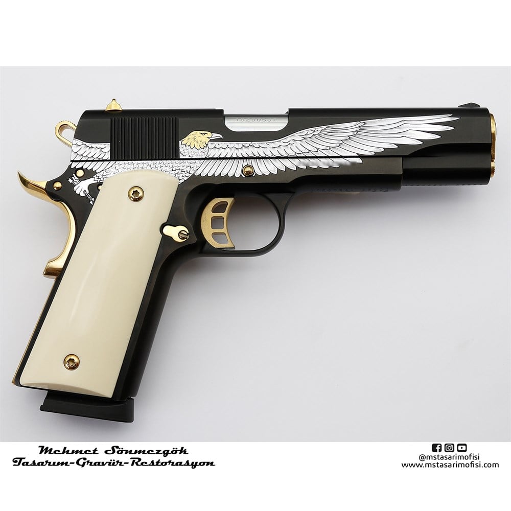 Tisaş 1911 Gravür // Amerikan Kartal (Detaylı Model 1)