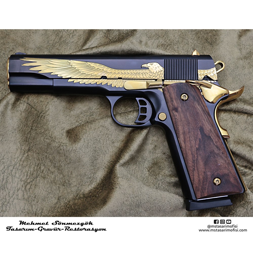 Tisaş 1911 Gravür // Amerikan Kartal (Detaylı Model 4)