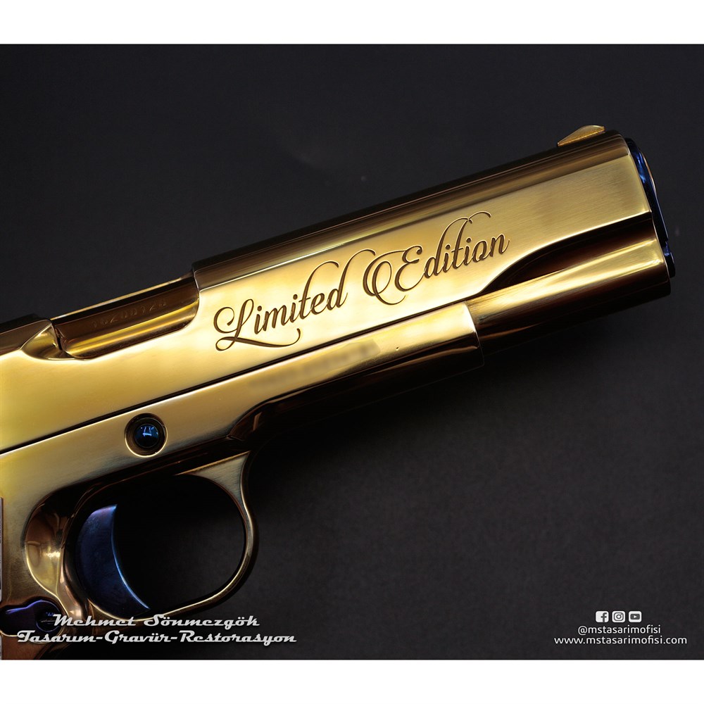 Tisaş 1911 Gravür // Gold Edition,Özel Tasarım Kabze