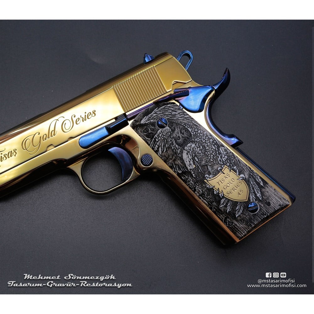 Tisaş 1911 Gravür // Gold Edition,Özel Tasarım Kabze