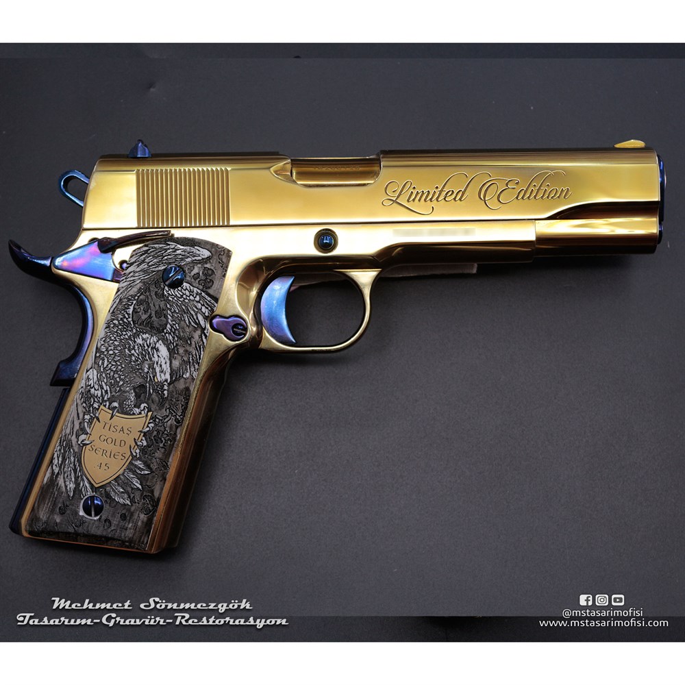 Tisaş 1911 Gravür // Gold Edition,Özel Tasarım Kabze