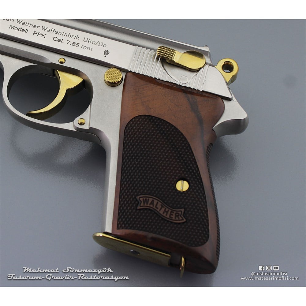 Walther PPK Kaplama // Akımsız Nikel,Parçalar Sarı