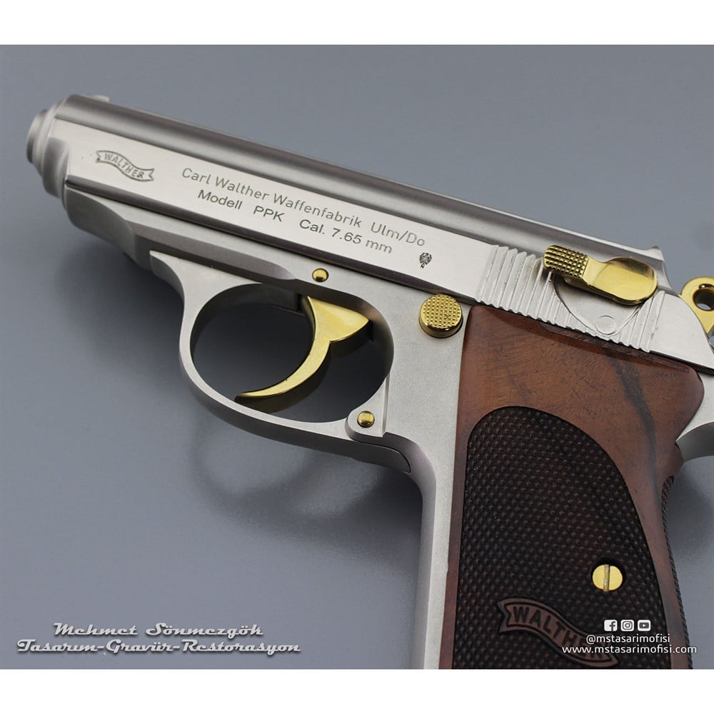 Walther PPK Kaplama // Akımsız Nikel,Parçalar Sarı