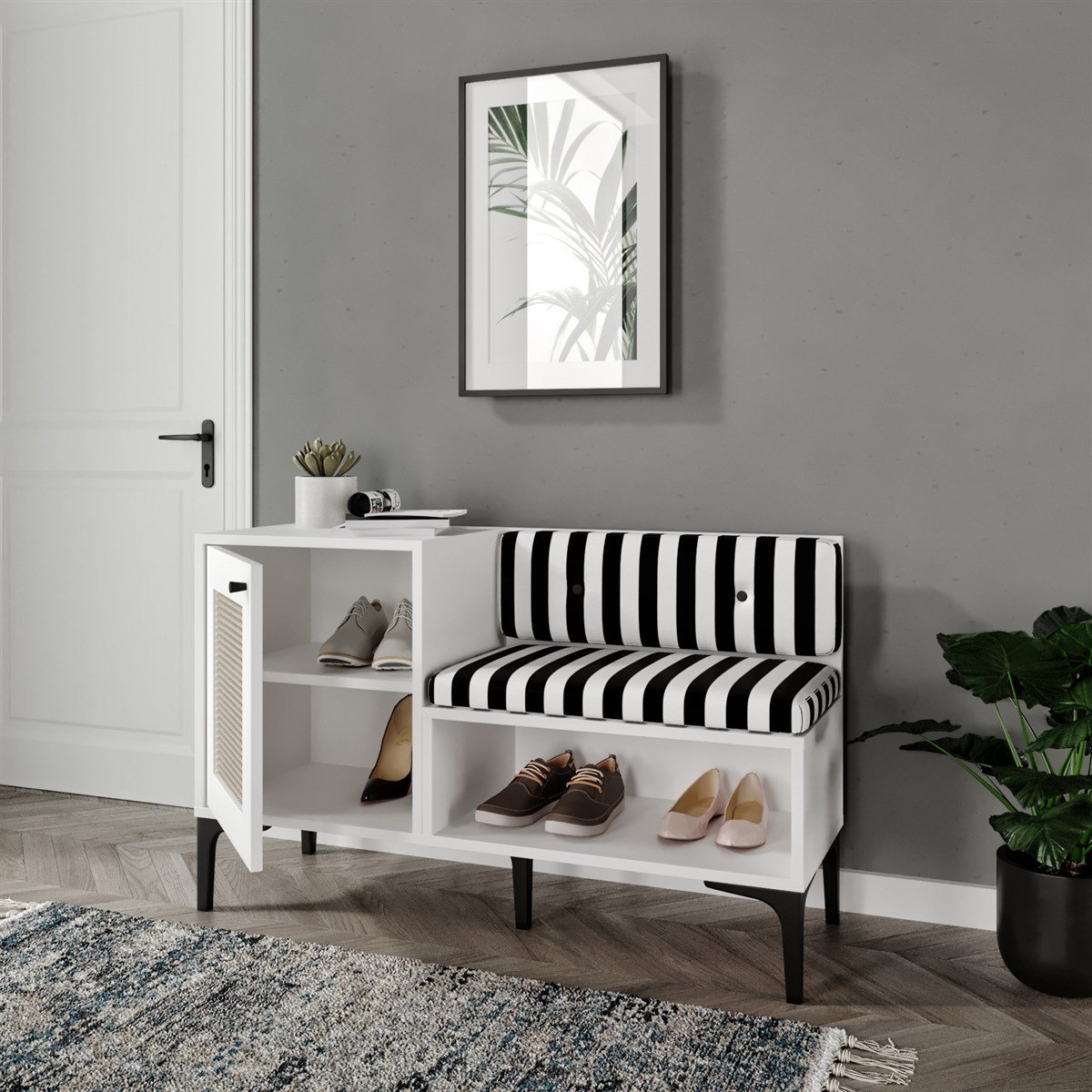 TRİO HASIRLI AYAKKABILIK (%100MDF)