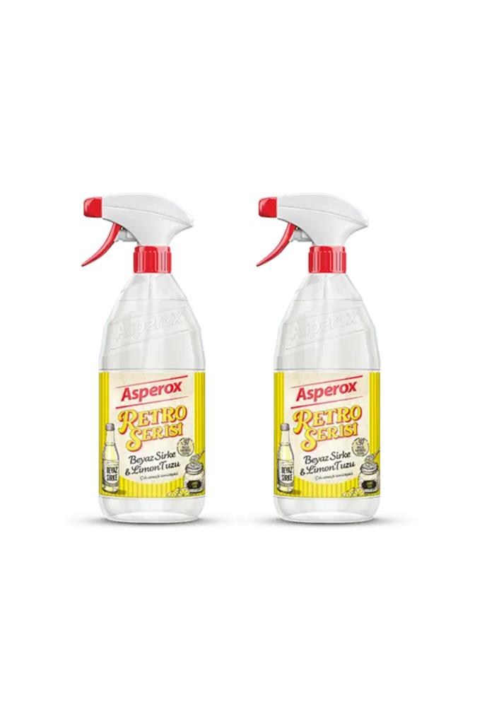 ASPEROX RETRO SERİSİ BEYAZ SİRKE& LİMON TUZU 1000ML (2 ADET)