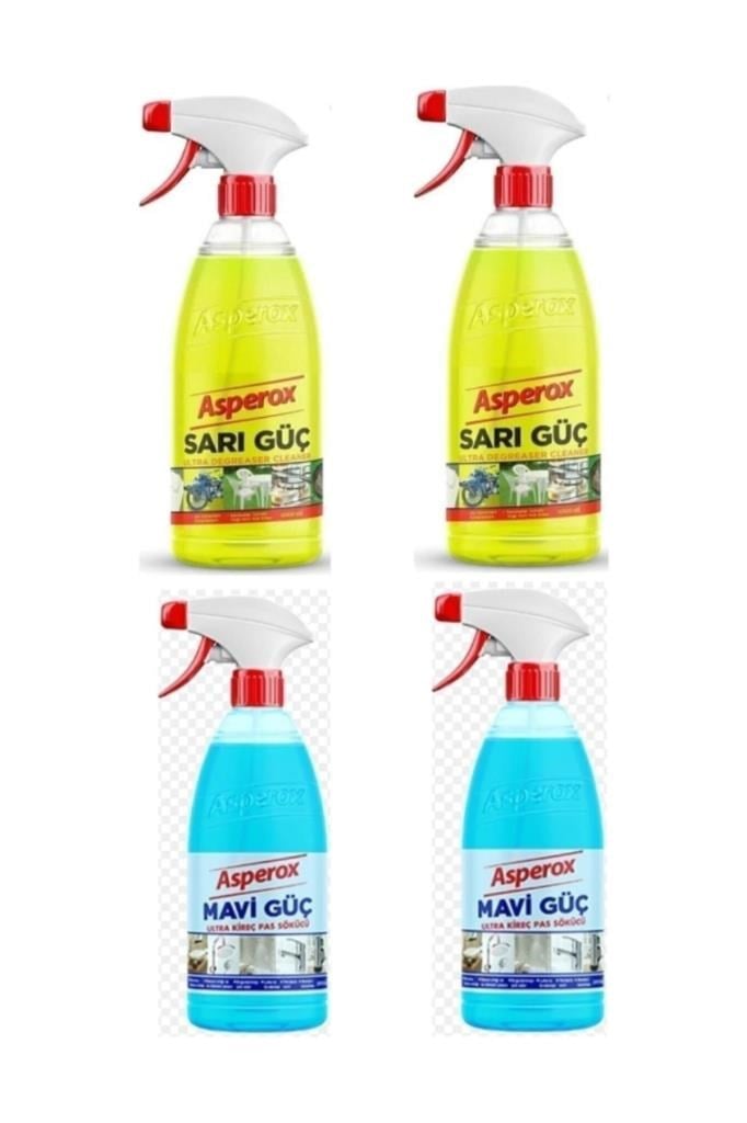 ASPEROX Sarı Güç 1 Litre Mavi Güç 1 Litre X2 Adet