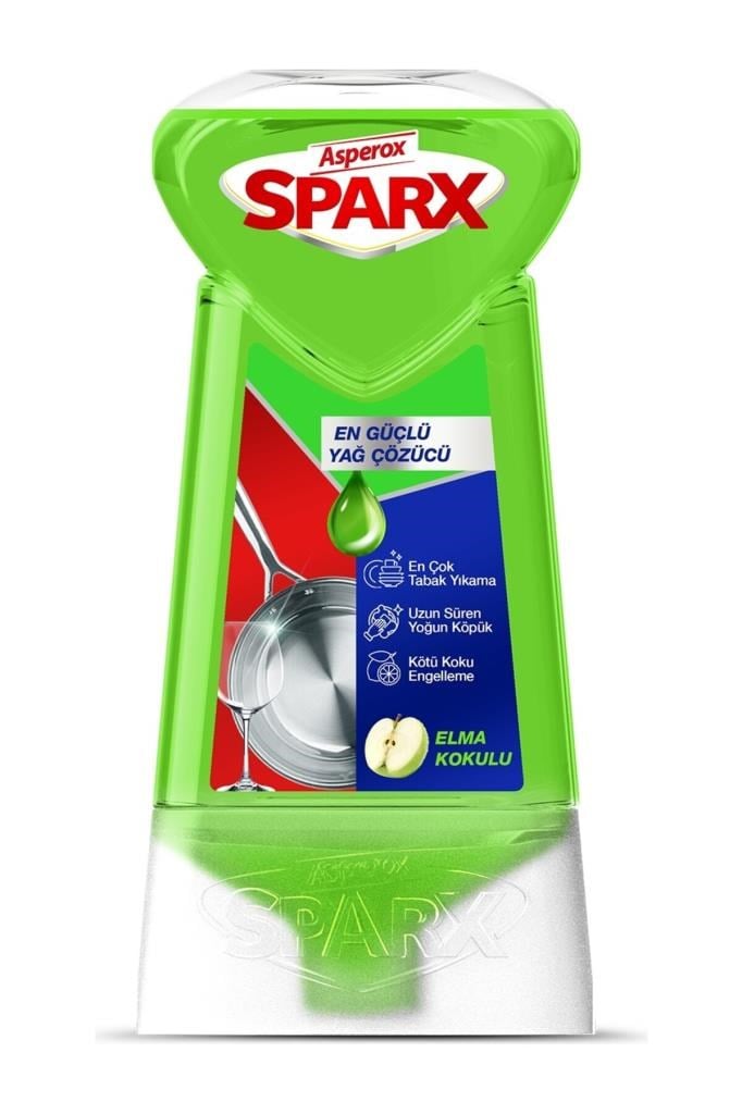 ASPEROX Sparx Diamond Plus 650 ml Elma Sıvı Bulaşık Deterjanı