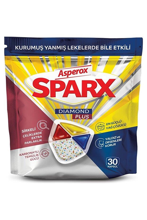 ASPEROX Sparx Diamond Plus Bulaşık Makinesi Kapsülü 30'lu