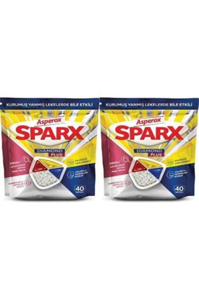 ASPEROX Sparx Diamond Plus Bulaşık Makinesi Tableti 40’lı- 2 paket