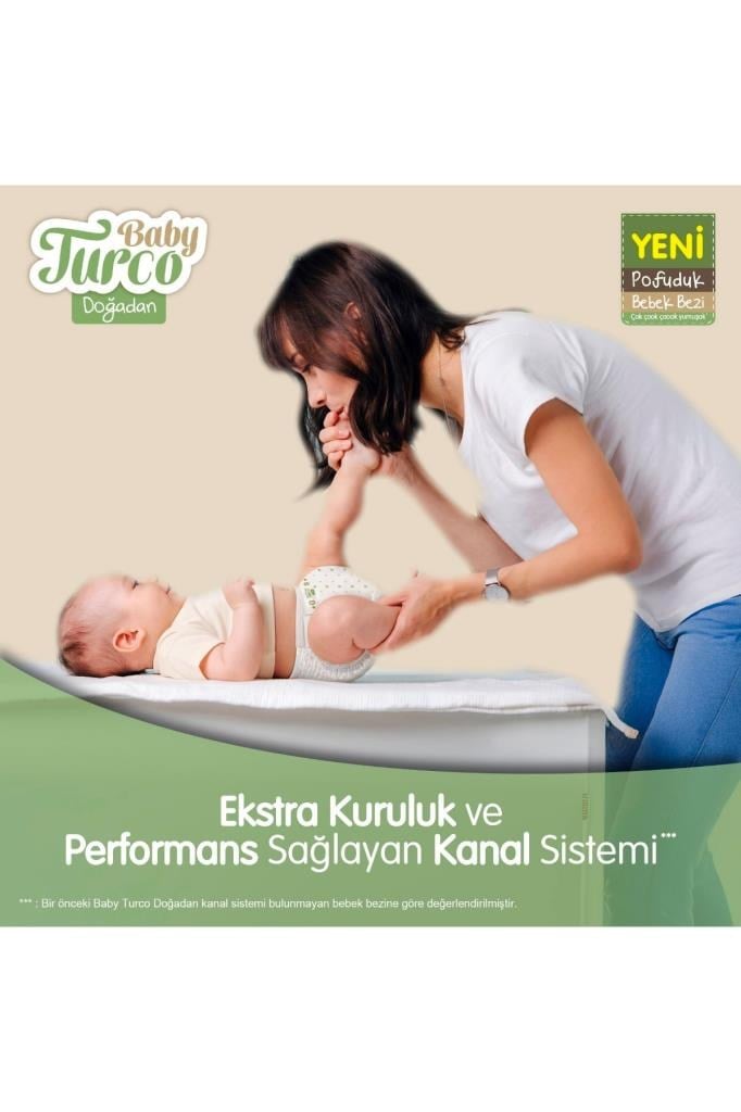 Baby Turco Doğadan Mega Avantaj Paketi Pofuduk Bebek Bezi 4 Numara Maxi 300 Adet