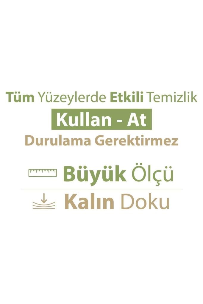Baby Turco Turco Doğadan Pratik Yüzey Temizlik Havlusu 100 Yaprak Yeşil Sabun/Yeşil Çam (6 Lı Set) 600 Yaprak