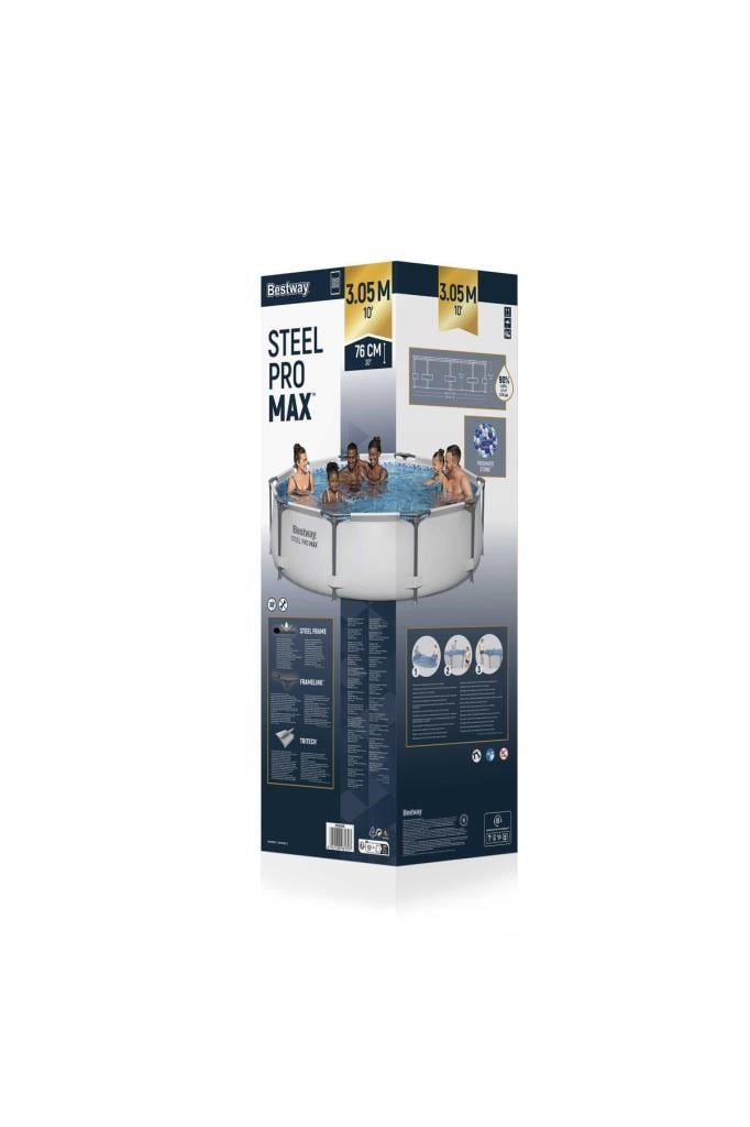 Bestway ® 56406 Steel Pro Max™ Prefabrik Yer Üstü Havuz 3,05 M X 76 Cm