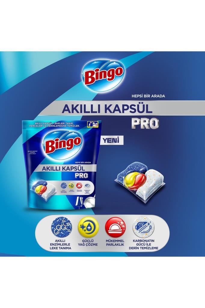 Bingo Akıllı Kapsül Pro Bulaşık Makinesi Deterjanı Tableti 80'li