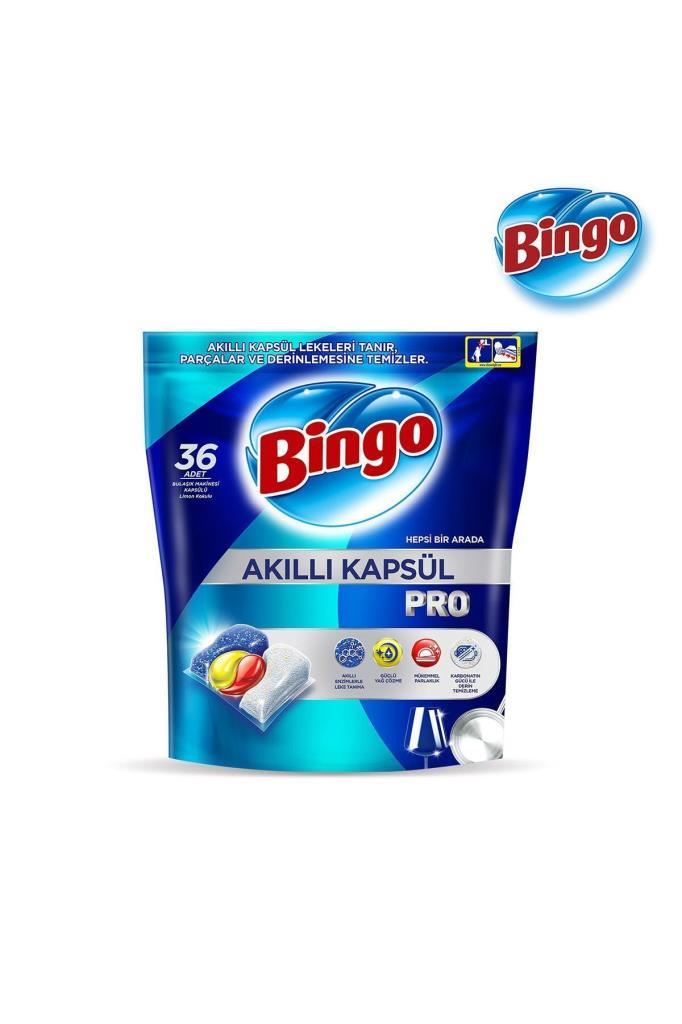Bingo Akıllı Kapsül Pro Bulaşık Makinesi Deterjanı Tableti 36'lı