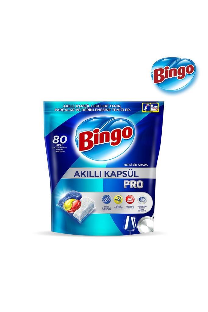 Bingo Akıllı Kapsül Pro Bulaşık Makinesi Deterjanı Tableti 80'li