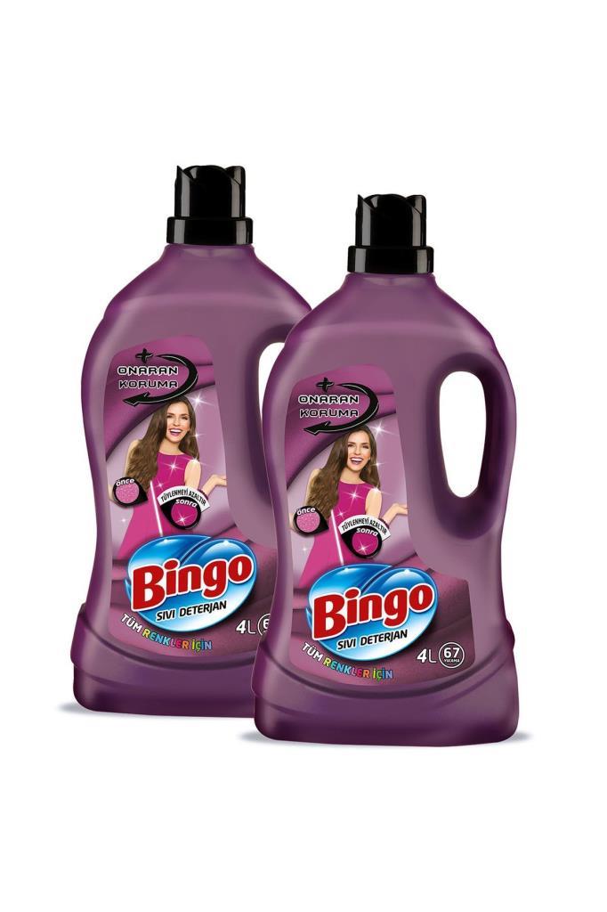 Bingo Çamaşır Deterjanı Onaran Koruma 4 Lt X 2 Adet