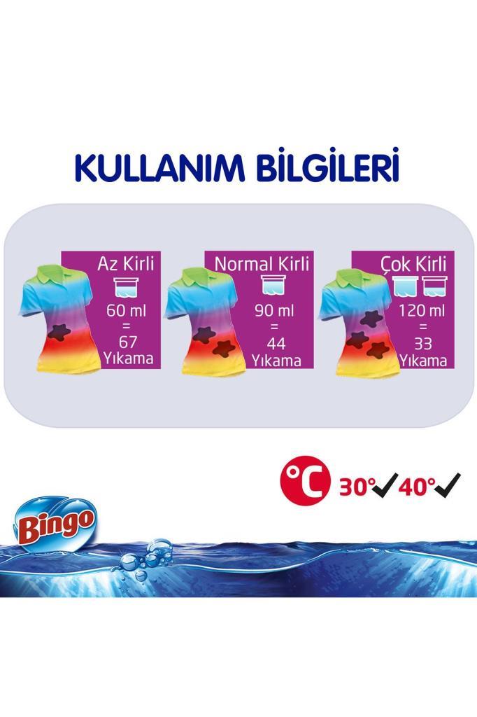 Bingo Çamaşır Deterjanı Onaran Koruma 4 Lt X 2 Adet