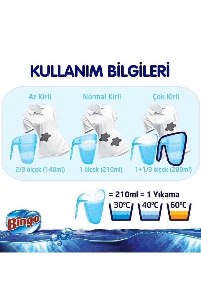 Bingo Matik Sık Yıkanan Çamaşırlara Özel 9 Kg