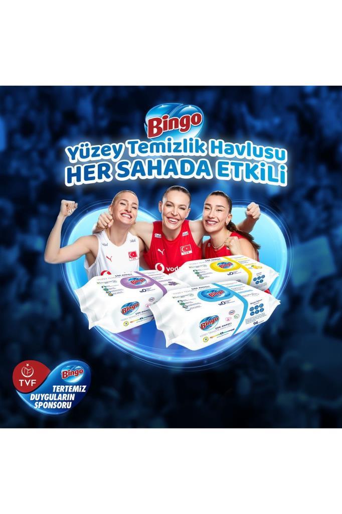 Bingo Pratik Yüzey Temizlik Havlusu Limon 96x6 (576 YAPRAK)