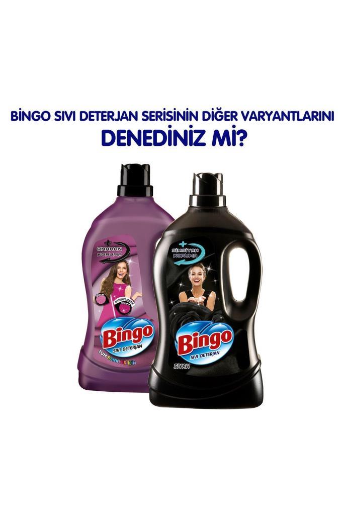 Bingo Renkli Sıvı Bakım Çamaşır Deterjanı 4 Lt X 2 Adet